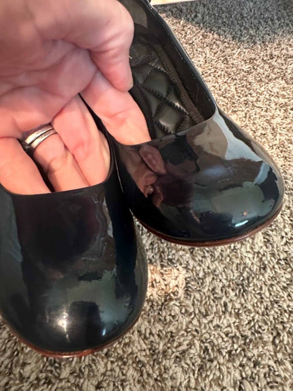 Celine Navy Patent Mary Jane Heels with box and dust bags  Size 37 - Picture 15 of 15